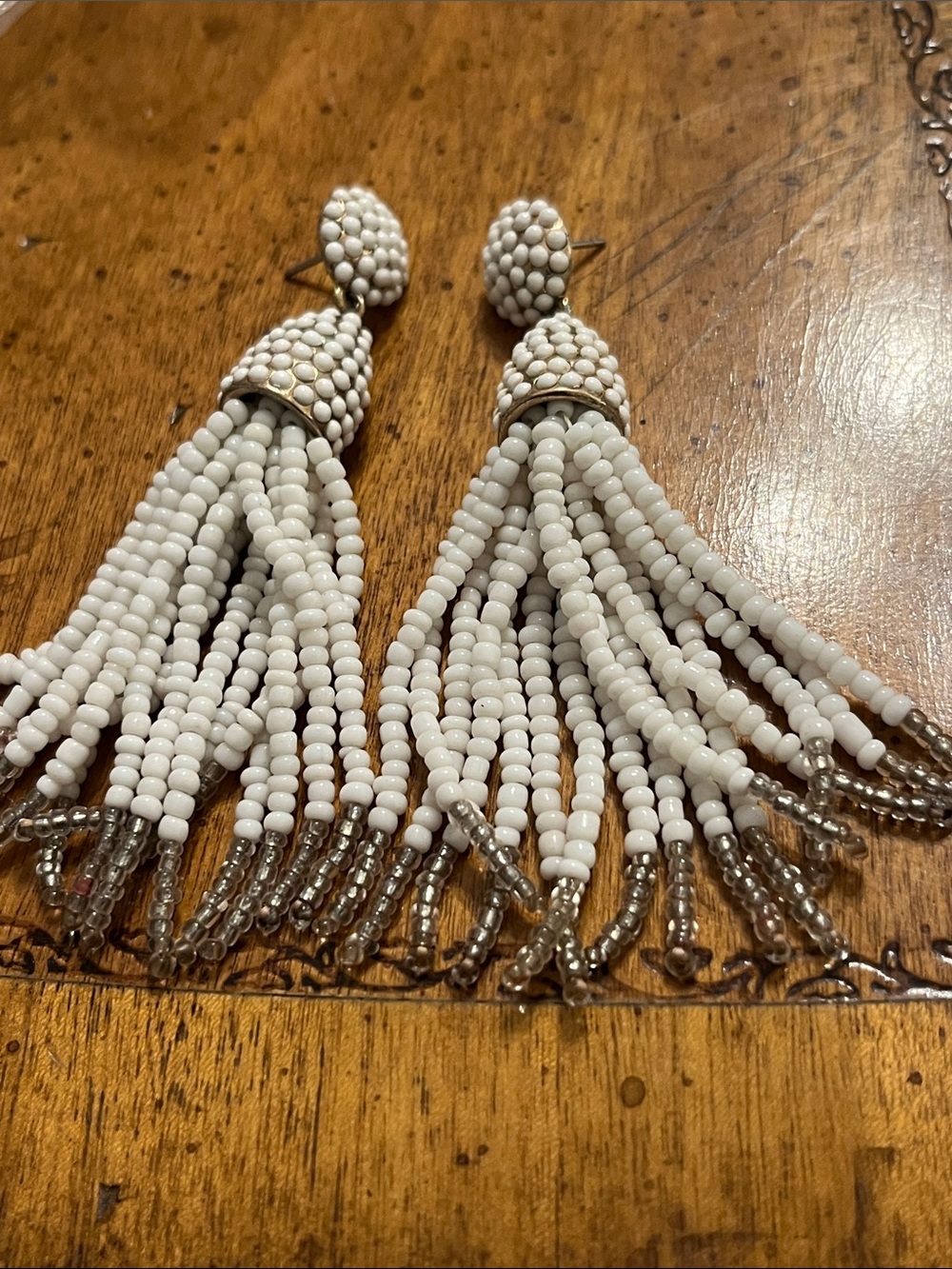 BaubleBar Beaded Tassle earrings